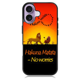 Hakuna Matata No Worries X3644 iPhone 17 Case