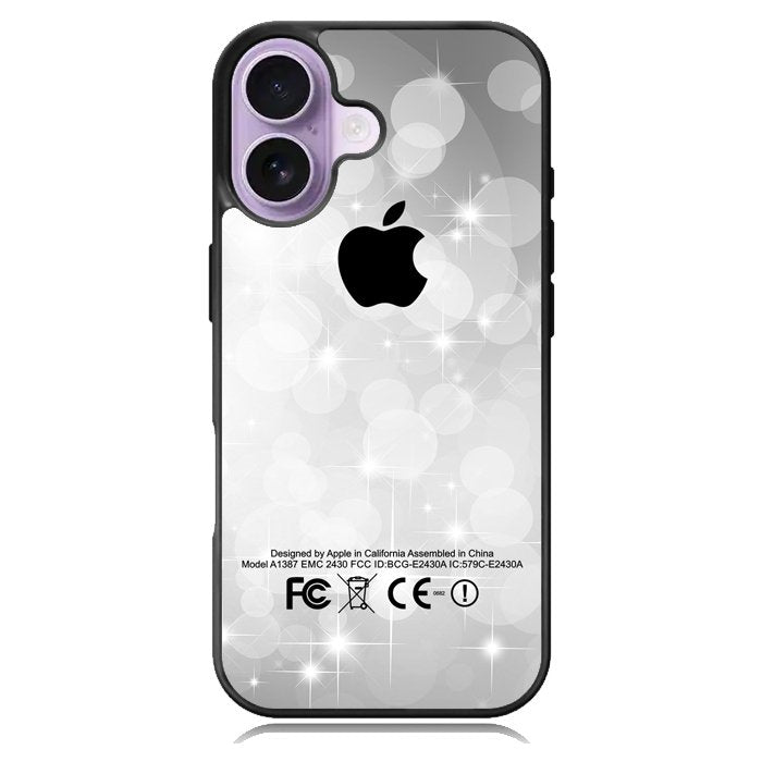 Silver Glitter X3897 iPhone 17 Case