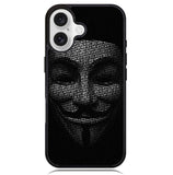 Guy Fawkes Mask Anonymous X4173 iPhone 16 Plus Case