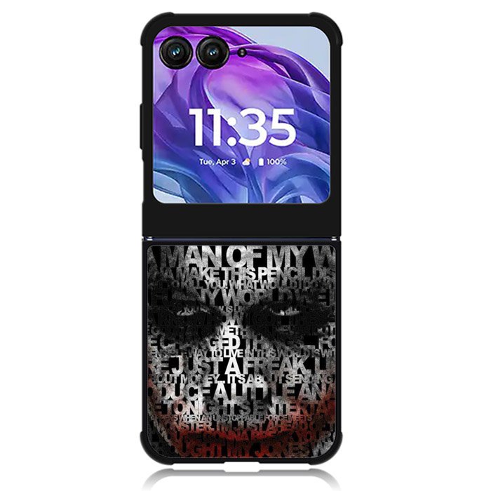 Joker Typography Quotes 1st Motorola Moto Razr 2024 , Moto Razr 50 Case