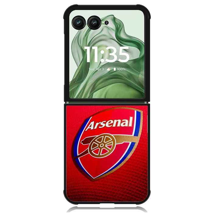 Arsenal FC X4565 Motorola Moto Razr+ Plus 2024/2025 Case, Motorola Razr 50 Ultra/50s Ultra Case