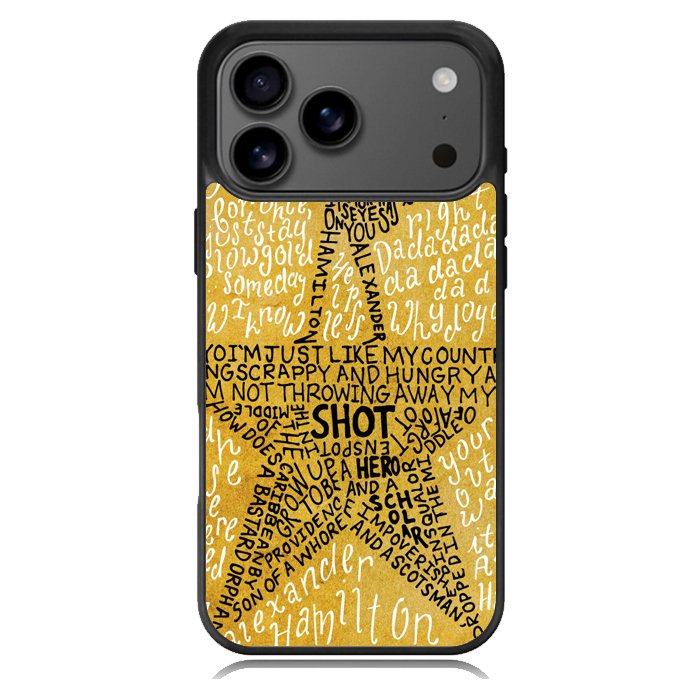 Hamilton Musical Lyrics X4979 iPhone 17 Pro Case