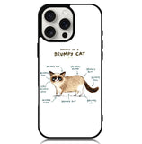 Anatomy Of A Grumpy Kitty X5744 iPhone 16 Pro Case