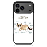 Anatomy Of A Grumpy Kitty X5744 iPhone 17 Pro Case