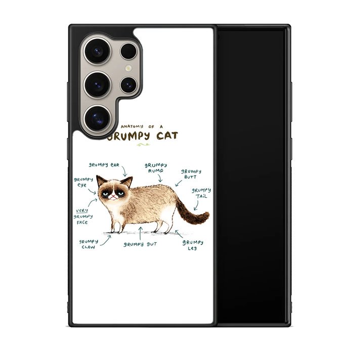 Anatomy Of A Grumpy Kitty X5744 Samsung Galaxy S25 Ultra 5G Case
