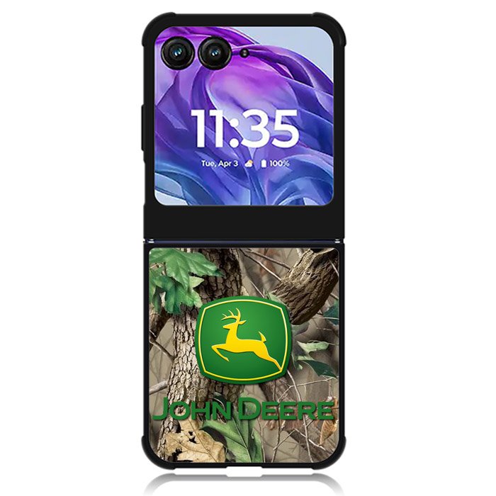 John Deere Logo 3rd Motorola Moto Razr 2024 , Moto Razr 50 Case