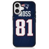 New England Patriots Randy Moss X6155 iPhone 16 Case