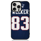 New England Patriots Wes Welker X6154 iPhone 16 Pro Case