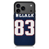 New England Patriots Wes Welker X6154 iPhone 17 Pro Case