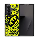 stussy yellow X6147 Samsung Galaxy Z Fold 7 Case