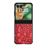 Keith Haring Colors Go Back X0151 Motorola Moto RAZR 2025 Case
