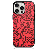 Keith Haring Colors Go Back X0151 iPhone 16 Pro Max Case
