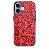 Keith Haring Colors Go Back X0151 iPhone 17 Case