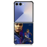 painting of Kylian Mbappé X7053 Samsung Galaxy Z Flip 7 Case