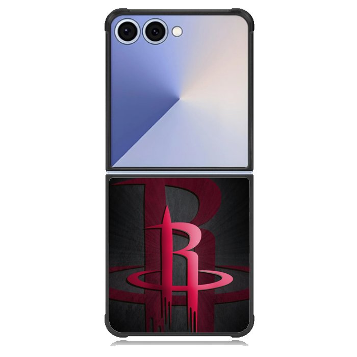 Black Houston Rockets X9065 Samsung Galaxy Z Flip 7 Case