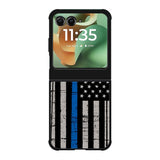 thin blue line flag X9119 Motorola Moto RAZR 2025 Case