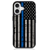 thin blue line flag X9119 iPhone 16 Case
