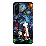 Calvin and Hobbes Art Starry Night X9177 Samsung Galaxy A17 Case