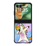 Dabbing Unicorn Rainbow X9358 Motorola Moto RAZR 2025 Case