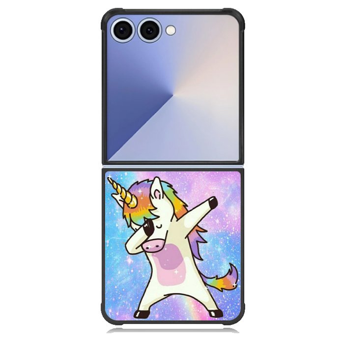 Dabbing Unicorn Rainbow X9358 Samsung Galaxy Z Flip 7 Case