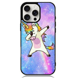 Dabbing Unicorn Rainbow X9358 iPhone 16 Pro Max Case