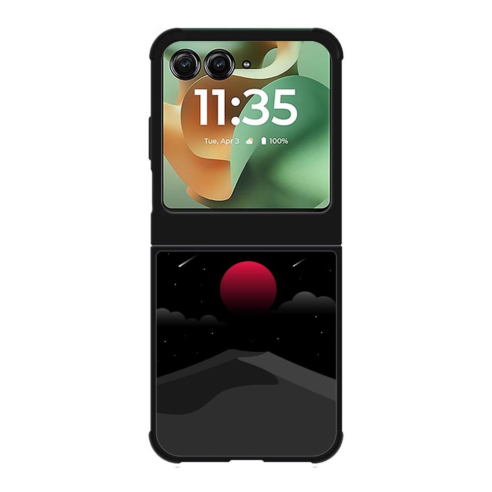 moon red Motorola Moto RAZR 2025 Case FE0448