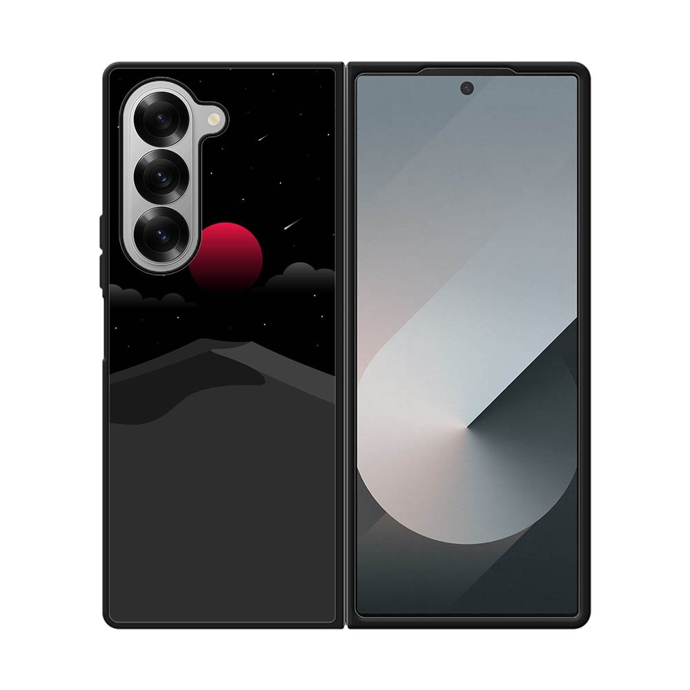 moon red FE0507 Samsung Galaxy Fold 7 5G Case