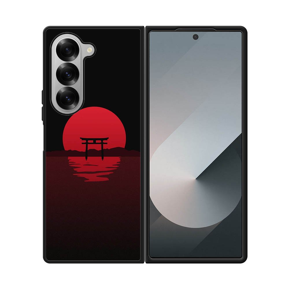 Red Japan Samsung Galaxy Z Fold 7 5G Case FE0533