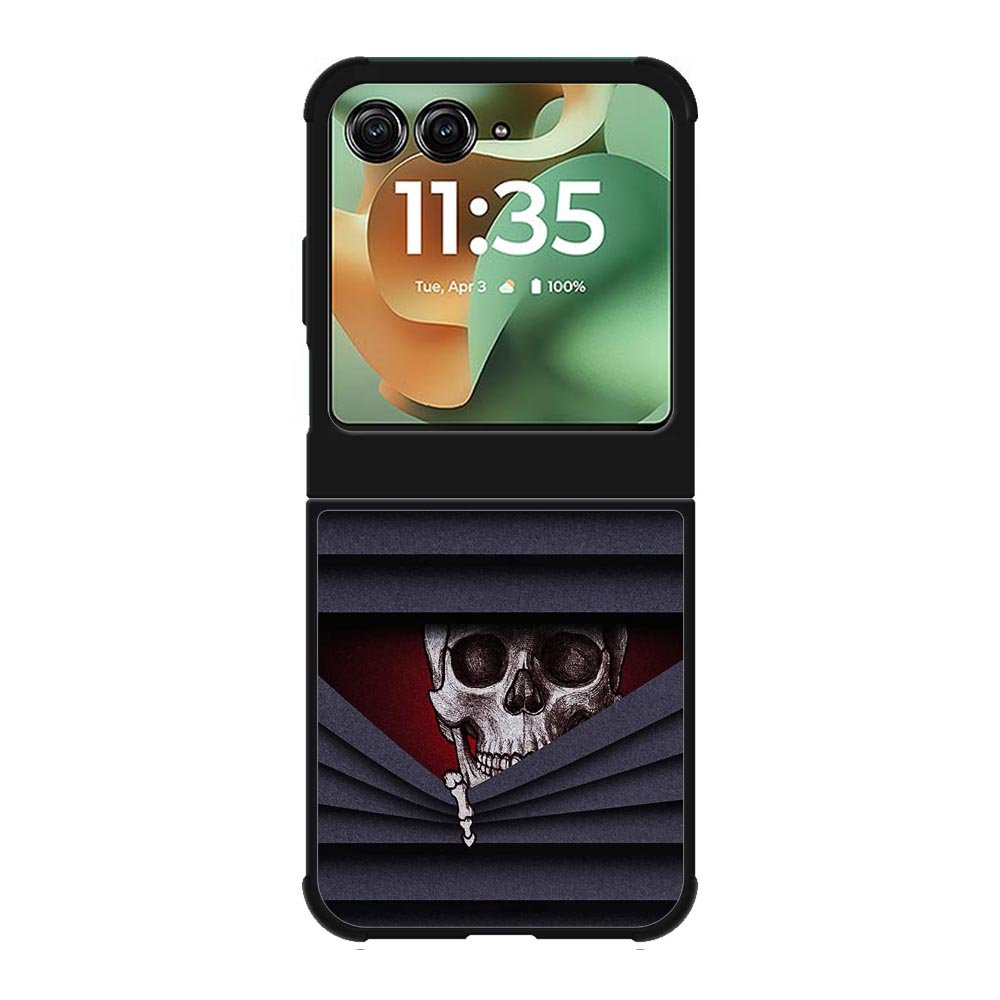 funny skull Motorola Moto RAZR 2025 Case FE0299