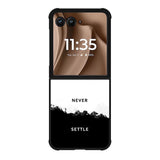 NEVER SETTLE Motorola Moto RAZR Plus 2025 Case FE0464