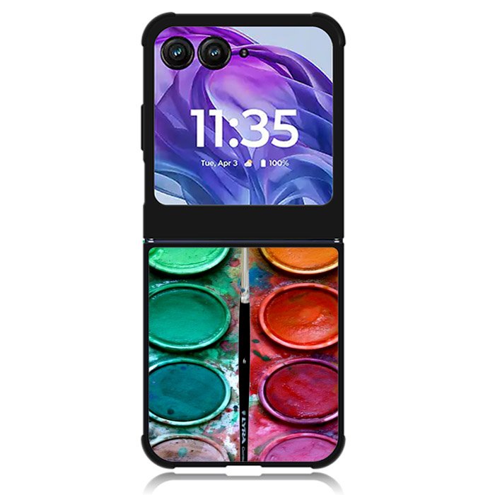 Paint Box Watercolor Motorola Moto Razr 2024 , Moto Razr 50 Case