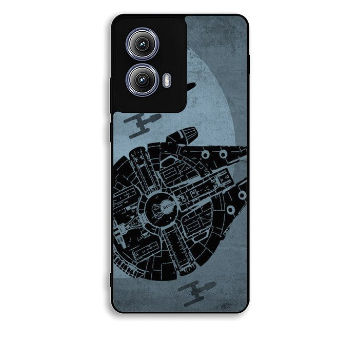 Star Wars Millenium Falcon Blue Motorola Moto Edge 2024 Case FE7230
