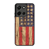 Vintage Patriotic American Flag Motorola Moto G 5G 2025 Case FE2689
