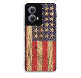 Vintage Patriotic American Flag Motorola Moto Edge 2024 Case FE4759