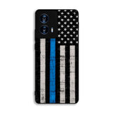 Police Blue Line Flag Motorola Moto G Power 5G 2024 Case FE5483