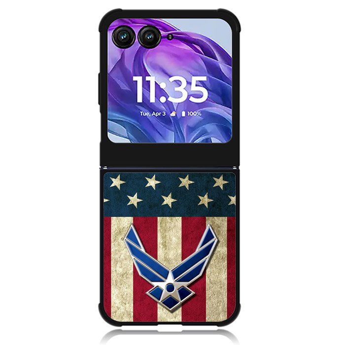 Us Air Force Military Usa Flag Motorola Moto Razr 2024 , Moto Razr 50 Case