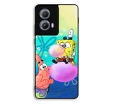 Spongebob X Patrick Bubble Gum Pain Motorola Moto Edge 2024 Case FE3314