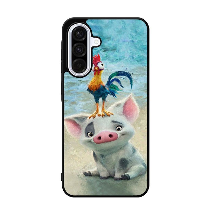 Moana Pua Pig Heihei Beach Samsung Galaxy A36 Case FE7987