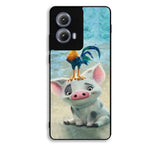 Moana Pua Pig Heihei Beach Motorola Moto Edge 2024 Case FE2287