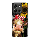 Cow With Tie SuNflower Motorola Moto G 5G 2025 Case FE3770
