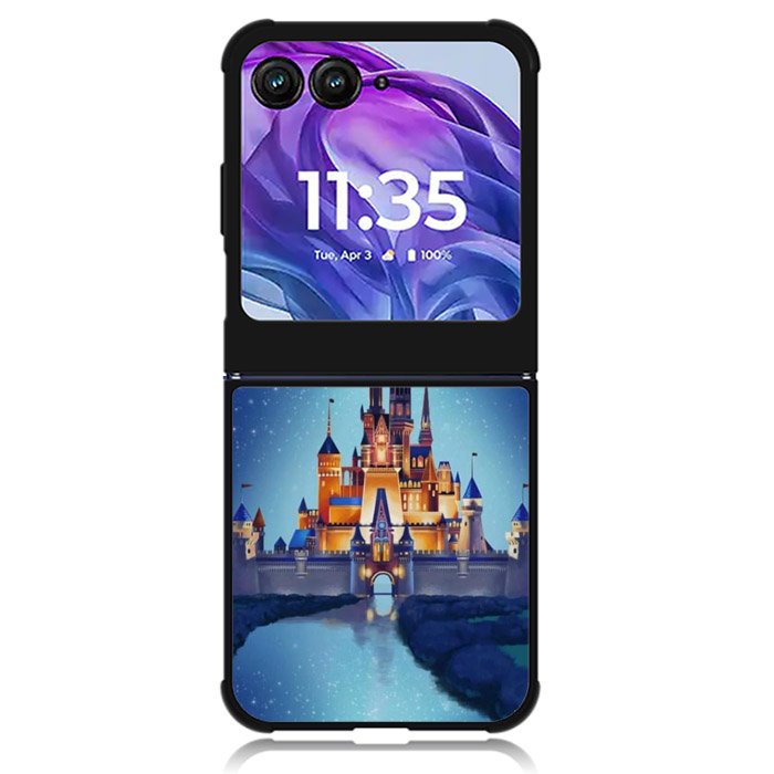 Mickey Minnie Cinderella Castle Motorola Moto Razr 2024 , Moto Razr 50 Case