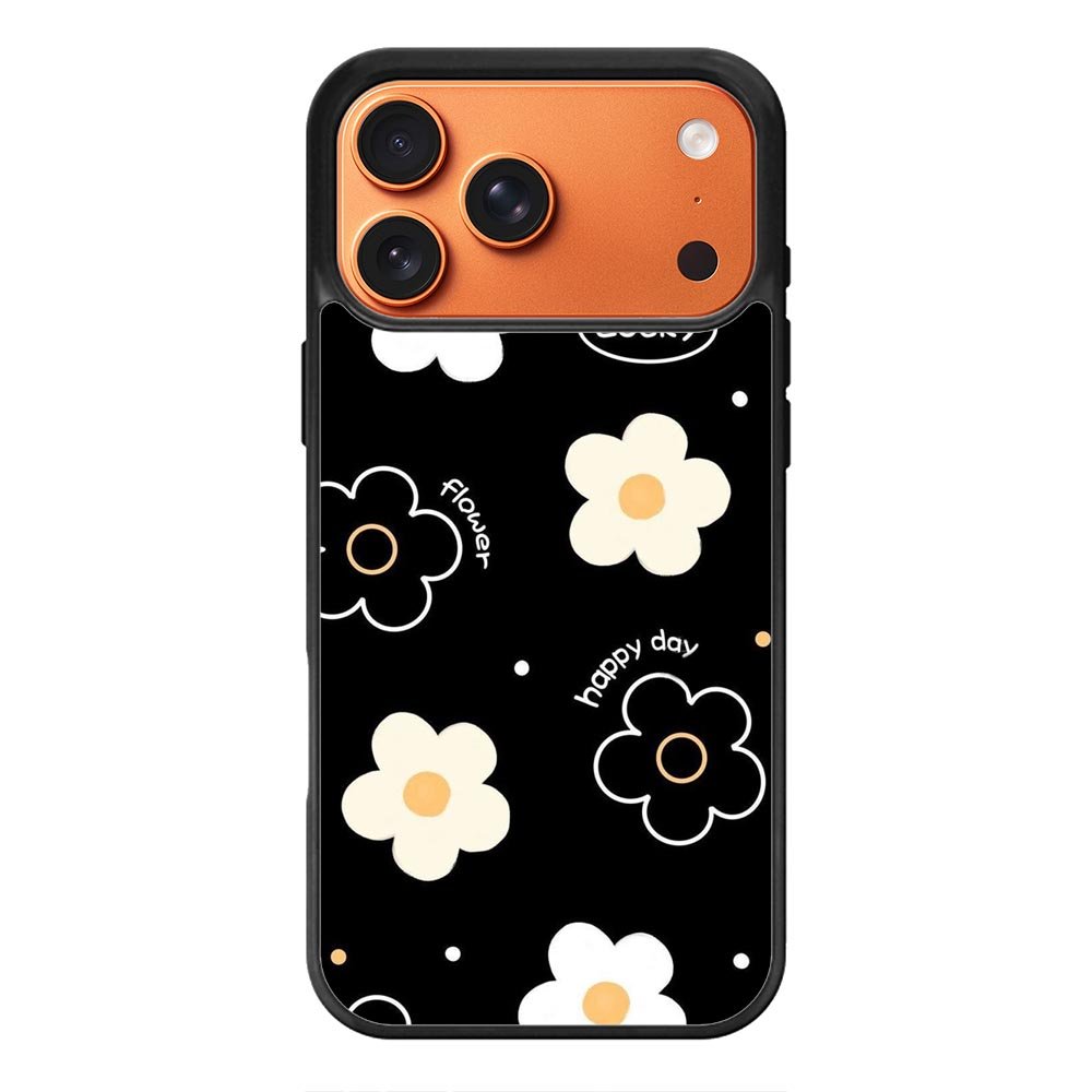 Flower black white iPhone 17 Pro Case FE0262