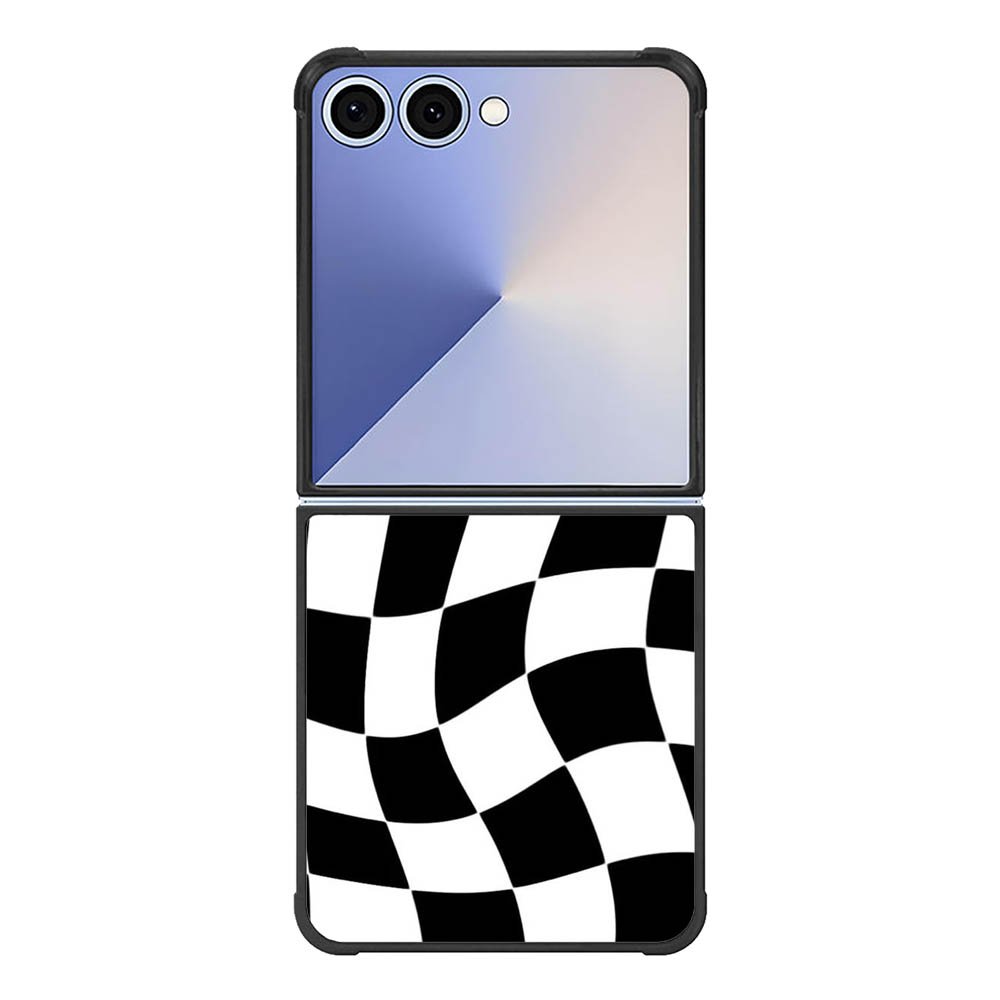 Retangel black white FE0065 Samsung Galaxy Flip 7 5G Case