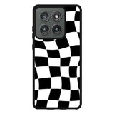 Retangel black white Motorola Moto Edge 2025 Case FE0536