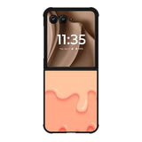 Melt cream Motorola Moto RAZR Plus 2025 Case FE0426