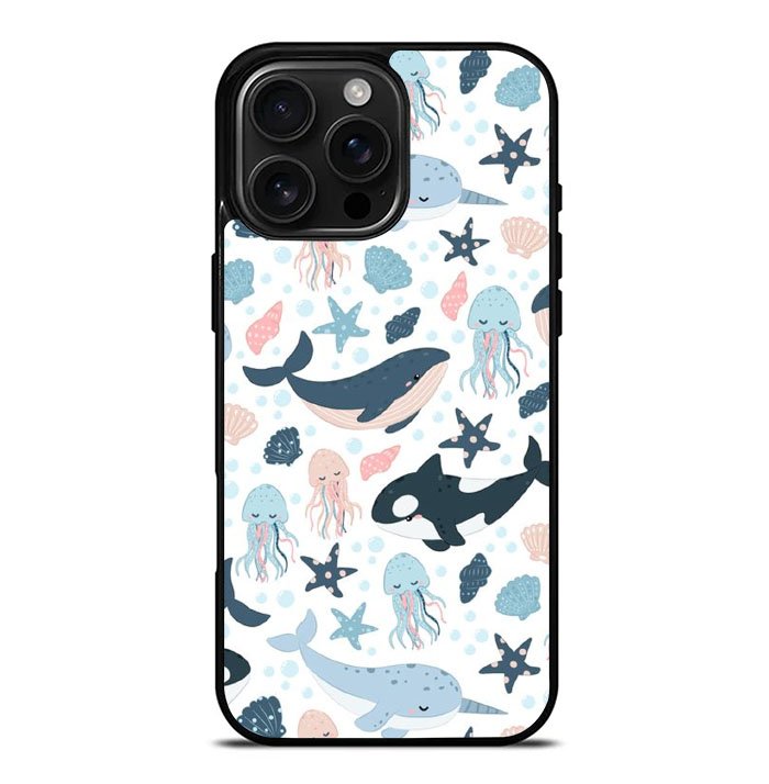 Wave fish iPhone 16 Pro Max Case FE0646
