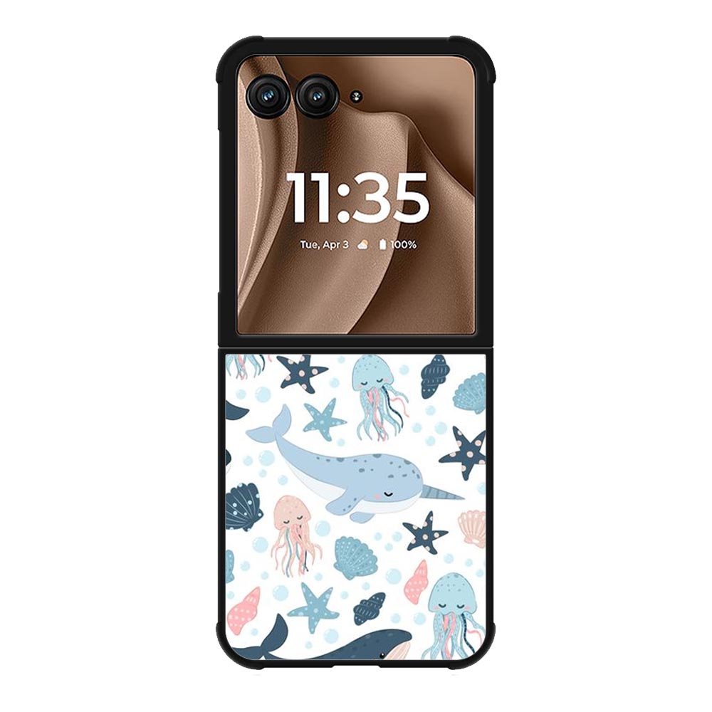 Wave fish Motorola Moto RAZR Plus 2025 Case FE0646