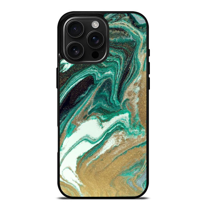 Marble green iPhone 16 Pro Max Case FE0421