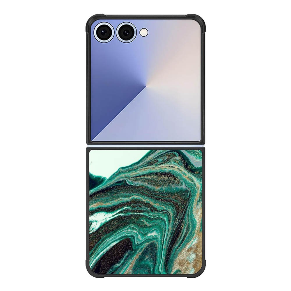 Marble green FE0077 Samsung Galaxy Flip 7 5G Case