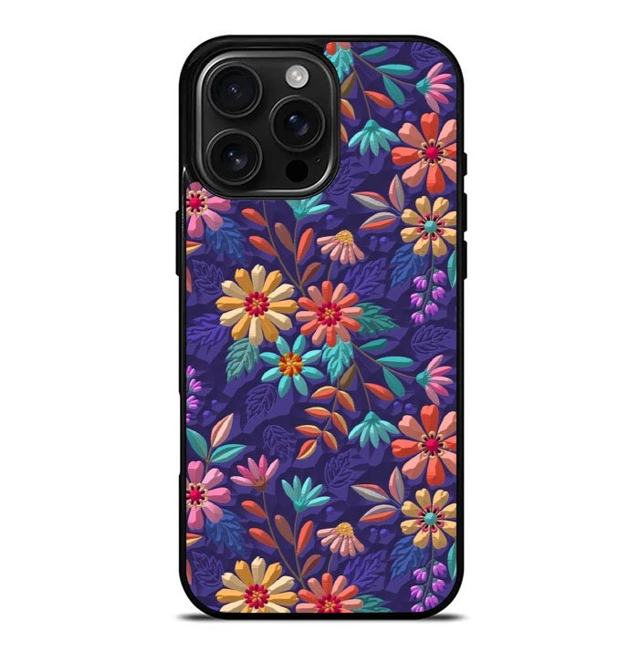 Flower violet 3D iPhone 16 Pro Max Case FE0282